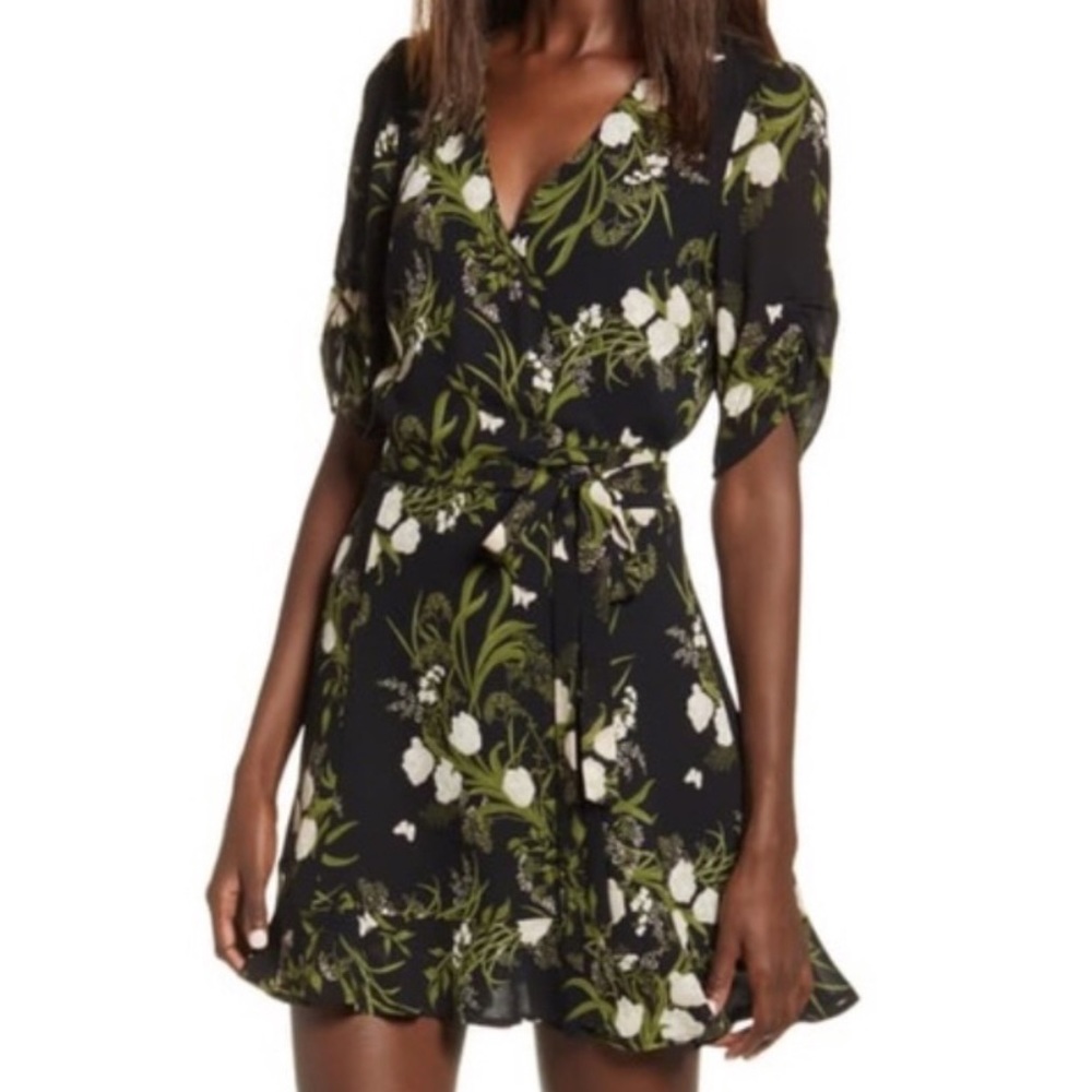 Reformation Monica Wrap Dress Anastasia Floral NWT